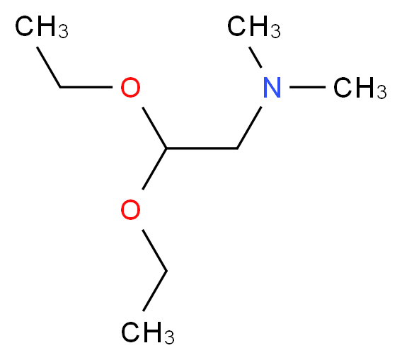 (2,2-diethoxyethyl)dimethylamine_分子结构_CAS_3616-56-6