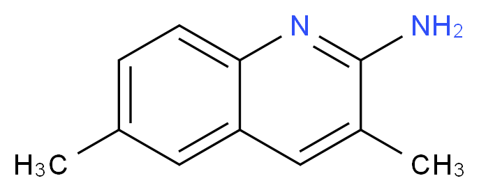 2-AMINO-3,6-DIMETHYLQUINOLINE_分子结构_CAS_137110-39-5)