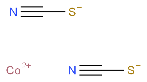 cobalt(2+) ion bis(cyanosulfanide)_分子结构_CAS_3017-60-5