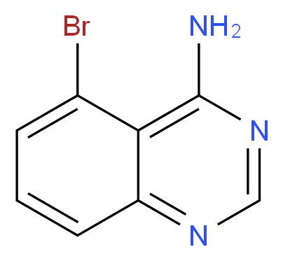 5-bromoquinazolin-4-amine_分子结构_CAS_1201784-87-3