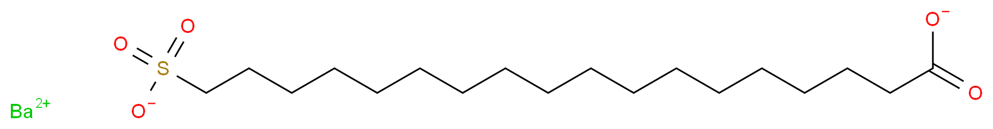 barium(2+) ion 18-sulfonatooctadecanoate_分子结构_CAS_1115-17-9