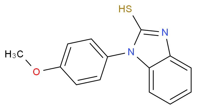 1-(4-Methoxy-phenyl)-1H-benzoimidazole-2-thiol_分子结构_CAS_26495-07-8)