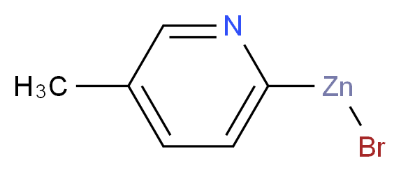 bromo(5-methylpyridin-2-yl)zinc_分子结构_CAS_257876-05-4