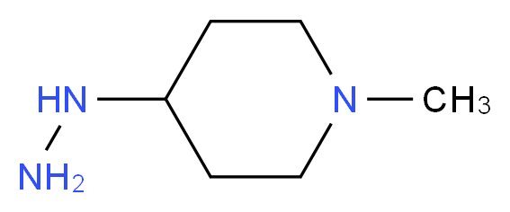 4-hydrazinyl-1-methylpiperidine_分子结构_CAS_51304-64-4