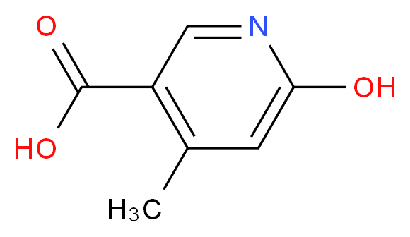 6-hydroxy-4-methylpyridine-3-carboxylic acid_分子结构_CAS_66909-28-2