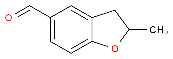2-methyl-2,3-dihydro-1-benzofuran-5-carbaldehyde_分子结构_CAS_54365-75-2