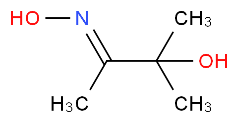(3E)-3-(hydroxyimino)-2-methylbutan-2-ol_分子结构_CAS_7431-25-6