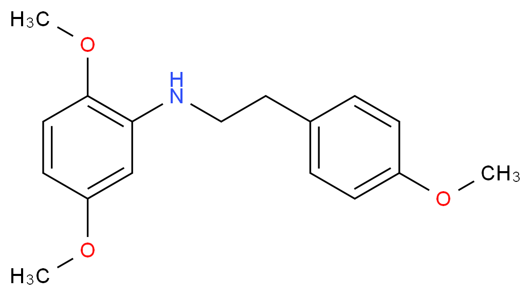 2,5-Dimethoxy-N-(4-methoxyphenethyl)aniline_分子结构_CAS_)