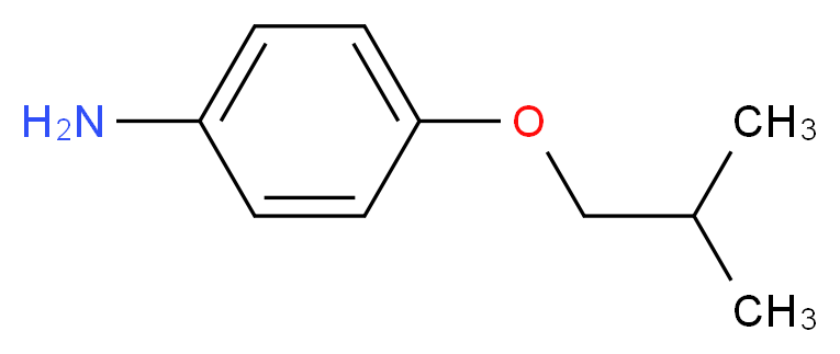 (4-isobutoxyphenyl)amine_分子结构_CAS_5198-04-9)