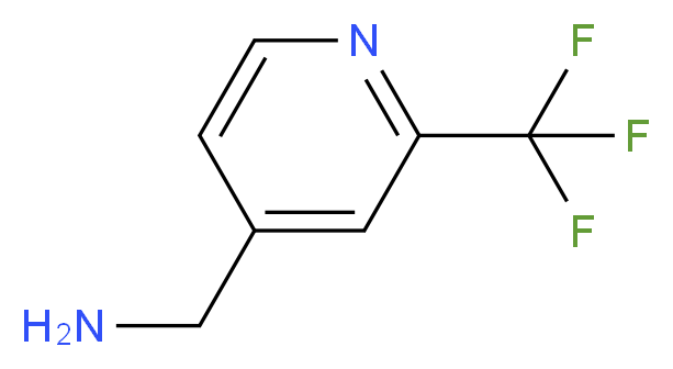 [2-(trifluoromethyl)pyridin-4-yl]methanamine_分子结构_CAS_916304-20-6