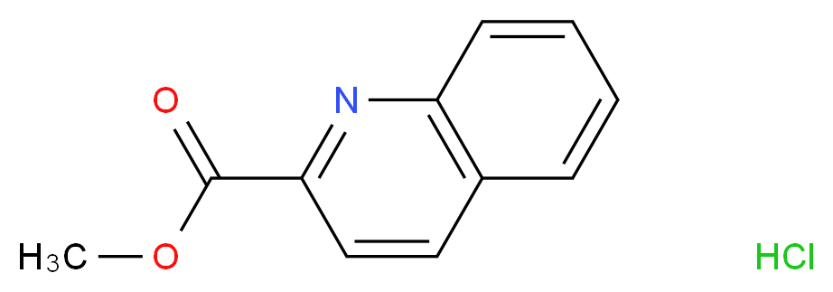 methyl quinoline-2-carboxylate hydrochloride_分子结构_CAS_)