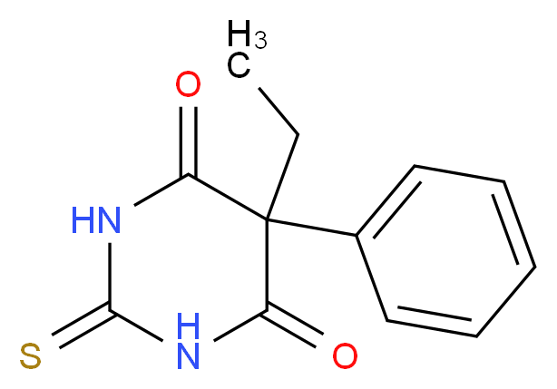 5-Phenyl-5-ethyl-2-thiobarbituric Acid_分子结构_CAS_2753-74-4)