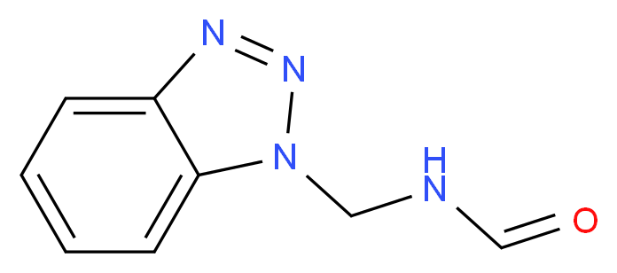 N-(1H-1,2,3-benzotriazol-1-ylmethyl)formamide_分子结构_CAS_87022-36-4