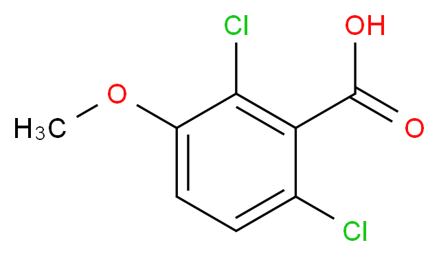 2,6-dichloro-3-methoxybenzoic acid_分子结构_CAS_32890-93-0