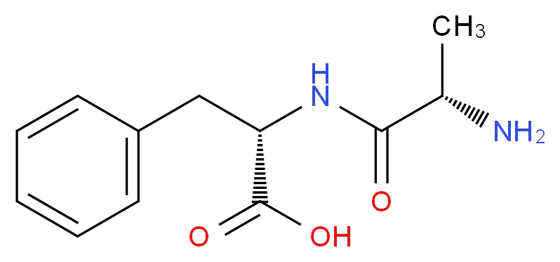 (2S)-2-[(2S)-2-aminopropanamido]-3-phenylpropanoic acid_分子结构_CAS_3061-90-3