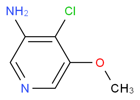 4-chloro-5-methoxypyridin-3-amine_分子结构_CAS_1105675-66-8