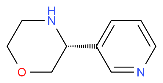 (R)-3-(Pyridin-3-yl)Morpholine_分子结构_CAS_1213691-34-9)