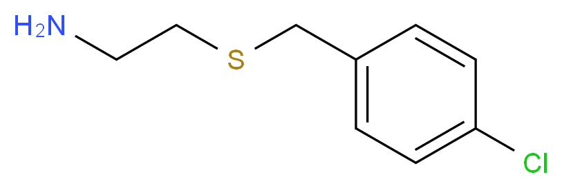 2-{[(4-chlorophenyl)methyl]sulfanyl}ethan-1-amine_分子结构_CAS_60116-21-4