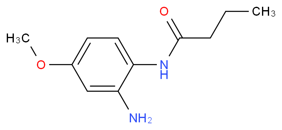 N-(2-amino-4-methoxyphenyl)butanamide_分子结构_CAS_67169-90-8