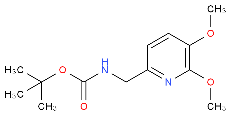 tert-Butyl (5,6-dimethoxypyridin-2-yl)-methylcarbamate_分子结构_CAS_)