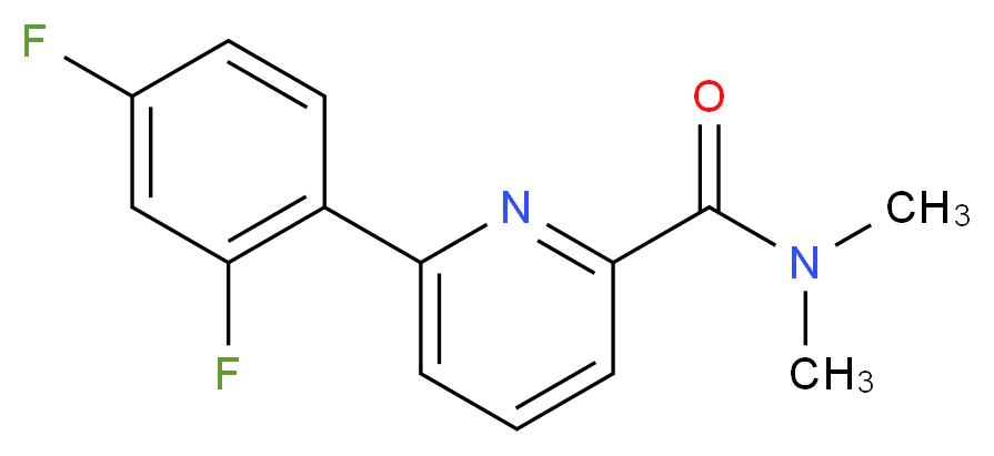 6-(2,4-difluorophenyl)-N,N-dimethylpyridine-2-carboxamide_分子结构_CAS_)