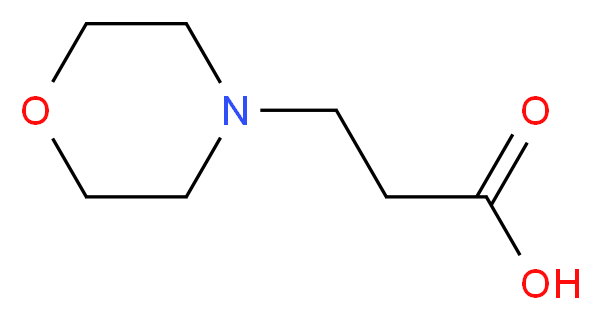 3-(morpholin-4-yl)propanoic acid_分子结构_CAS_4497-04-5