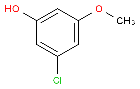 3-Chloro-5-methoxyphenol_分子结构_CAS_65262-96-6)