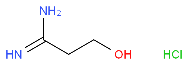 3-hydroxypropanimidamide hydrochloride_分子结构_CAS_53868-56-7