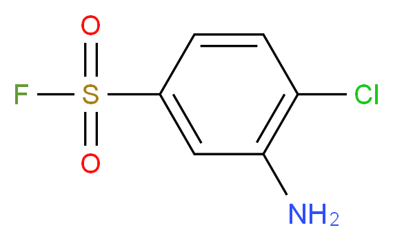 3-amino-4-chlorobenzene-1-sulfonyl fluoride_分子结构_CAS_368-72-9