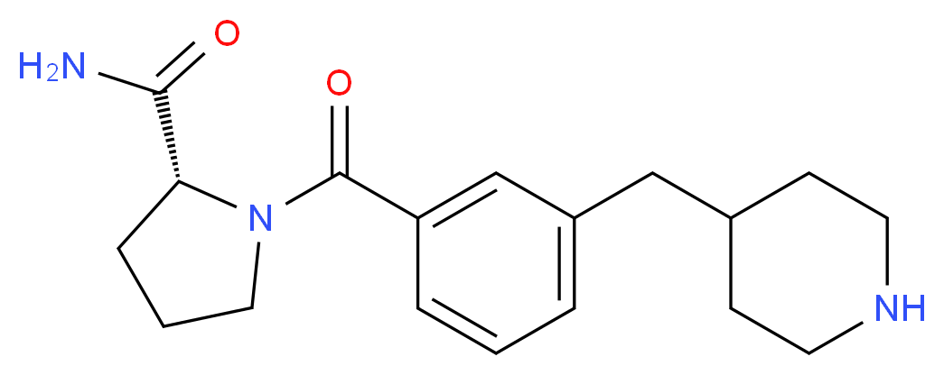 1-[3-(4-piperidinylmethyl)benzoyl]-D-prolinamide_分子结构_CAS_)