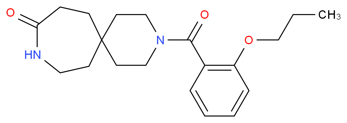 3-(2-propoxybenzoyl)-3,9-diazaspiro[5.6]dodecan-10-one_分子结构_CAS_)