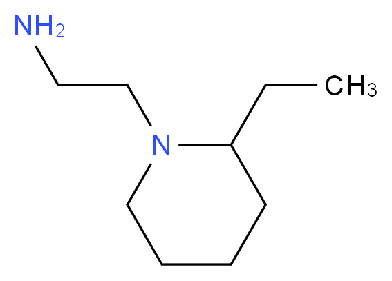 2-(2-Ethyl-piperidin-1-yl)-ethylamine_分子结构_CAS_22014-04-6)