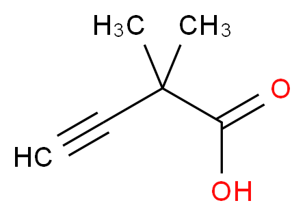 2,2-dimethylbut-3-ynoic acid_分子结构_CAS_56663-76-4