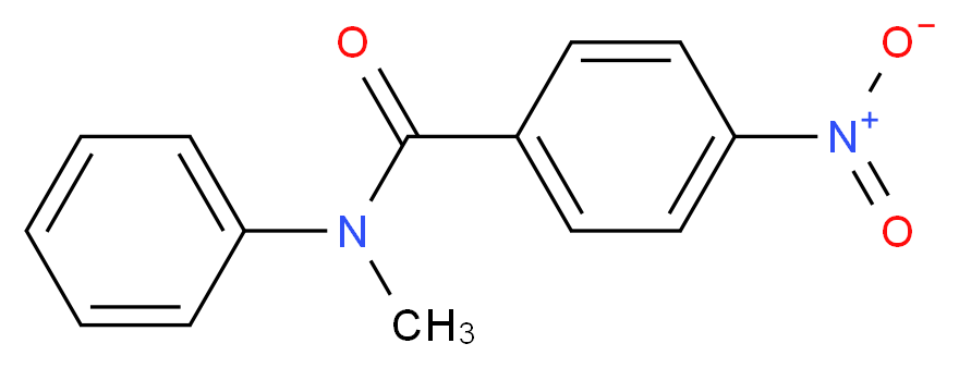 N-methyl-4-nitro-N-phenylbenzamide_分子结构_CAS_961-61-5