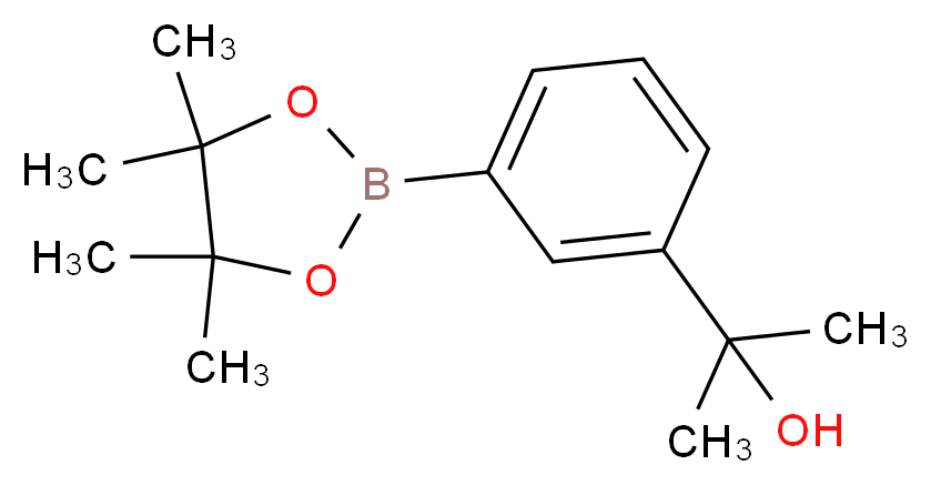 3-(2-羟基-2-丙基)苯硼酸频哪醇酯_分子结构_CAS_1309980-11-7)