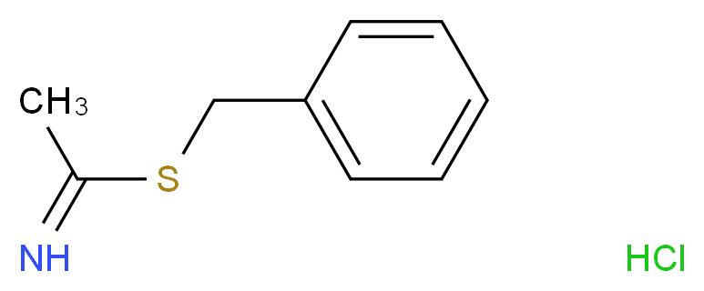 S-Benzylthioacetimidate, Hydrochloride_分子结构_CAS_32894-07-8)