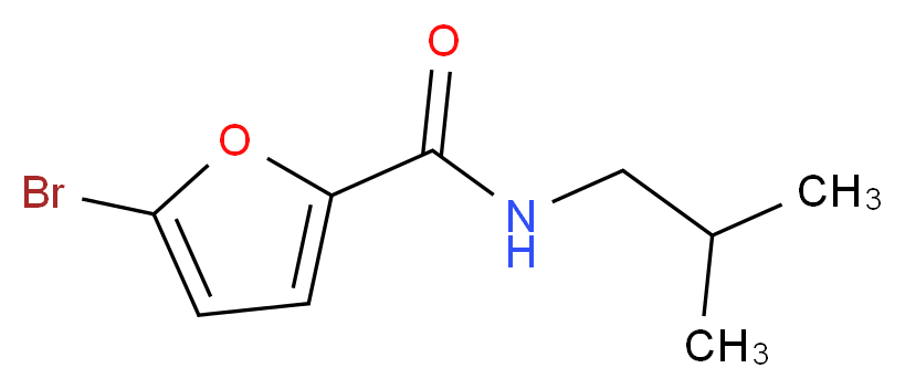 5-bromo-N-(2-methylpropyl)furan-2-carboxamide_分子结构_CAS_300381-28-6