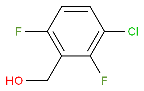 3-Chloro-2,6-difluorobenzyl alcohol_分子结构_CAS_252004-35-6)