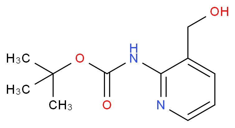 (3-Hydroxymethylpyridin-2-yl)carbamic acid tert-butyl ester_分子结构_CAS_877593-11-8)