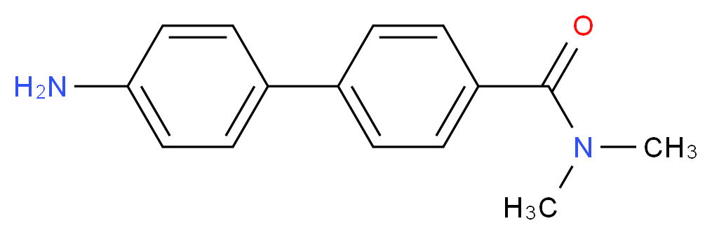 4-(4-aminophenyl)-N,N-dimethylbenzamide_分子结构_CAS_166386-41-0