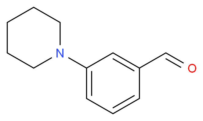 3-piperidinobenzaldehyde_分子结构_CAS_669050-72-0)