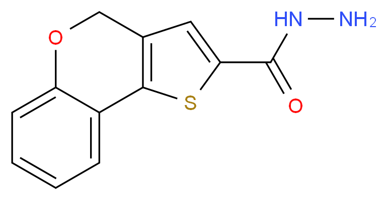 4H-thieno[3,2-c]chromene-2-carbohydrazide_分子结构_CAS_351003-40-2