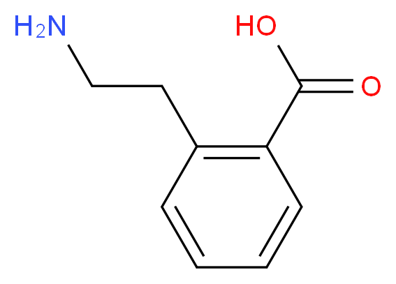 2-(2-aminoethyl)benzoic acid_分子结构_CAS_757901-30-7