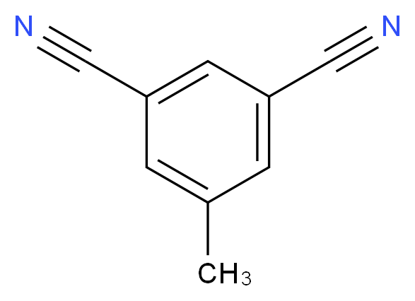 5-methylbenzene-1,3-dicarbonitrile_分子结构_CAS_39718-07-5