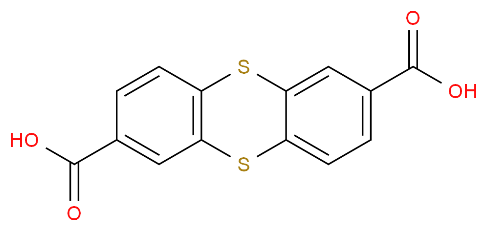 2,7-Thianthrenedicarboxylic Acid(contain ~5% 2,8-isomer)_分子结构_CAS_154341-96-5)