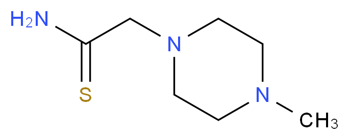 2-(4-METHYL-PIPERAZIN-1-YL)-THIOACETAMIDE_分子结构_CAS_164926-91-4)