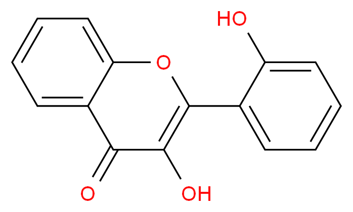 3-hydroxy-2-(2-hydroxyphenyl)-4H-chromen-4-one_分子结构_CAS_6068-76-4