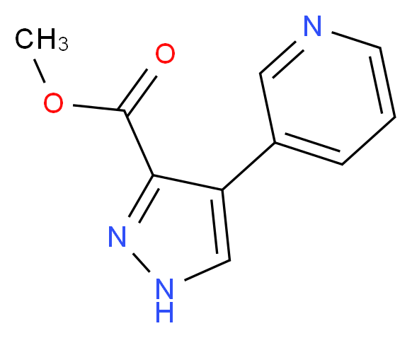 Methyl 4-(pyridin-3-yl)-1H-pyrazole-3-carboxylate_分子结构_CAS_117784-21-1)