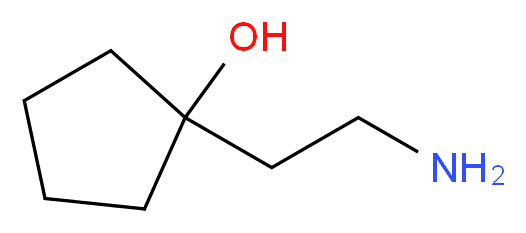 1-(2-Aminoethyl)cyclopentanol_分子结构_CAS_859629-83-7)