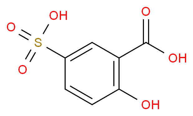 2-hydroxy-5-sulfobenzoic acid_分子结构_CAS_97-05-2